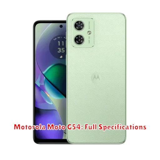 Motorola Moto G54: Full Specifications