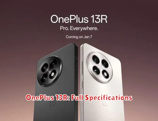 OnePlus 13R: Full Specifications